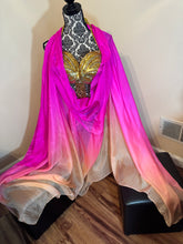 Load image into Gallery viewer, Oops! “Beachy Keen” 5mm 3 yard silk bellydance veil