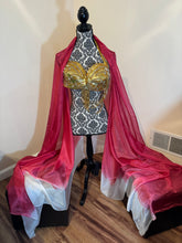 Load image into Gallery viewer, Oops! "Frosted Cranberry” 5mm 3 yard silk bellydance veil