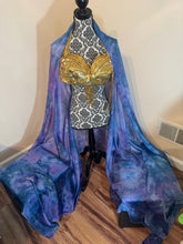 Load image into Gallery viewer, “Magic Waters” 5mm 3 yard silk bellydance veil