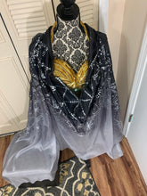 Load image into Gallery viewer, “Assuit Treat” 6mm 3 yard hand-painted silk bellydance veil