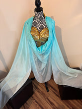 Load image into Gallery viewer, “Here is My Foam Number” 5mm 3 yard silk bellydance veil