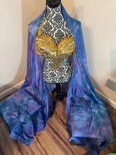 Load image into Gallery viewer, “Magic Waters” 5mm 3 yard silk bellydance veil
