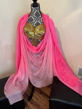 Load image into Gallery viewer, “Roller Rink Pink” 5mm 3.5 yard silk bellydance veil