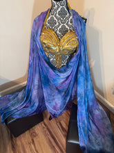 Load image into Gallery viewer, “Magic Waters” 5mm 3 yard silk bellydance veil