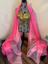 Load image into Gallery viewer, “Roller Rink Pink” 5mm 3.5 yard silk bellydance veil