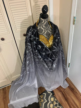 Load image into Gallery viewer, “Assuit Treat” 6mm 3 yard hand-painted silk bellydance veil
