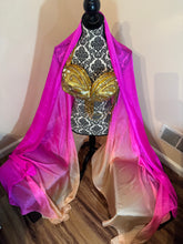 Load image into Gallery viewer, Oops! “Beachy Keen” 5mm 3 yard silk bellydance veil