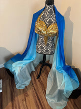 Load image into Gallery viewer, “Poolside Pearl” 3 yard 6mm Silk Bellydance Veil