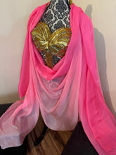 Load image into Gallery viewer, “Roller Rink Pink” 5mm 3.5 yard silk bellydance veil
