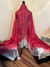 Load image into Gallery viewer, Oops! "Frosted Cranberry” 5mm 3 yard silk bellydance veil
