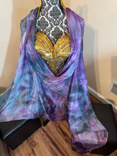 Load image into Gallery viewer, “Show Me the Monet” 5mm 3 yard silk bellydance veil
