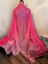 Load image into Gallery viewer, “Roller Rink Pink” 5mm 3 yard silk bellydance veil
