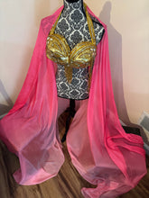 Load image into Gallery viewer, “Roller Rink Pink” 5mm 3 yard silk bellydance veil

