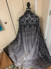 Load image into Gallery viewer, “Assuit Treat” 6mm 3 yard hand-painted silk bellydance veil
