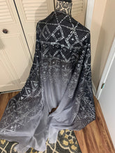 Load image into Gallery viewer, “Assuit Treat” 6mm 3 yard hand-painted silk bellydance veil
