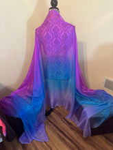 Load image into Gallery viewer, “The Fuschia is Bright” 5mm 3 yard silk bellydance veil
