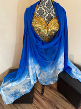 Load image into Gallery viewer, “Cloudy Daze” 5mm 3 yard silk bellydance veil
