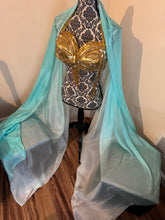 Load image into Gallery viewer, “Here is My Foam Number” 5mm 3 yard silk bellydance veil

