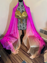 Load image into Gallery viewer, Oops! “Beachy Keen” 5mm 3 yard silk bellydance veil
