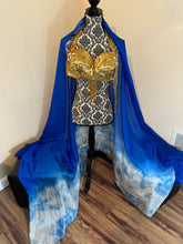 Load image into Gallery viewer, “Cloudy Daze” 5mm 3 yard silk bellydance veil
