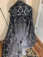 Load image into Gallery viewer, “Assuit Treat” 6mm 3 yard hand-painted silk bellydance veil
