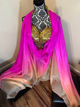 Load image into Gallery viewer, Oops! “Beachy Keen” 5mm 3 yard silk bellydance veil
